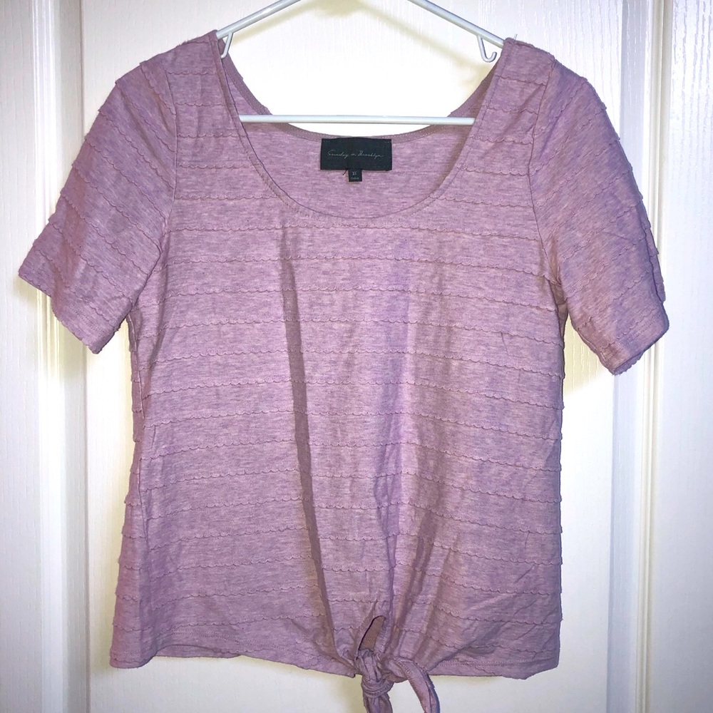 Anthropologie Sunday in Brooklyn Lilac Top
